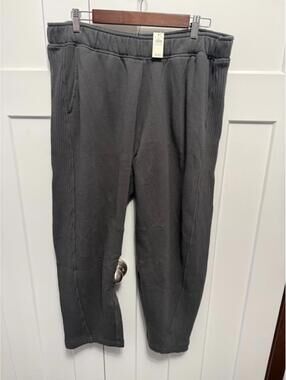 Aerie NWT gray wide leg sweatpants- lounge pants size Large NEW